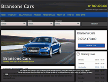 Tablet Screenshot of bransonscars.com